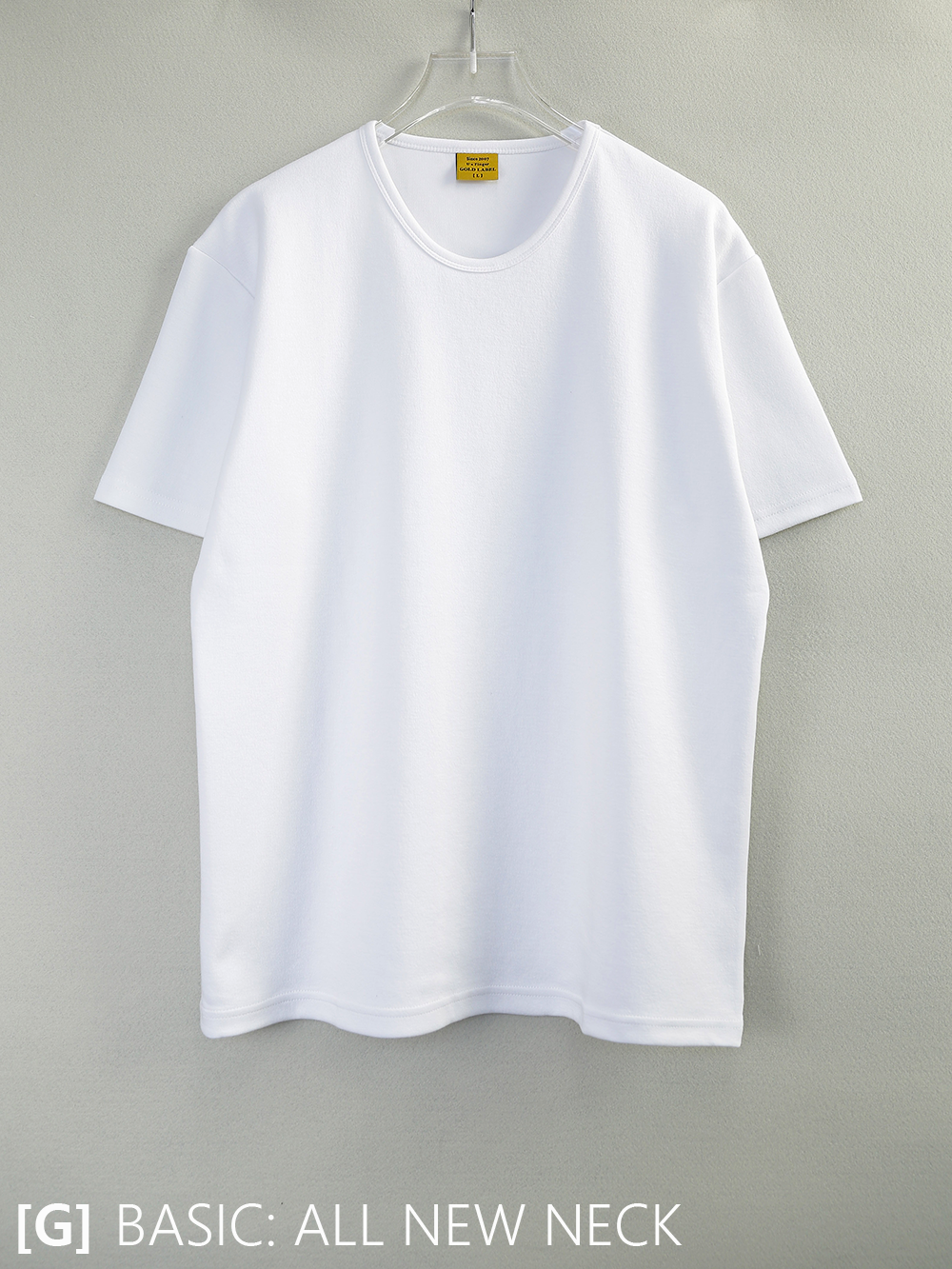 [골드라벨] 레귤러핏 올뉴넥 티셔츠