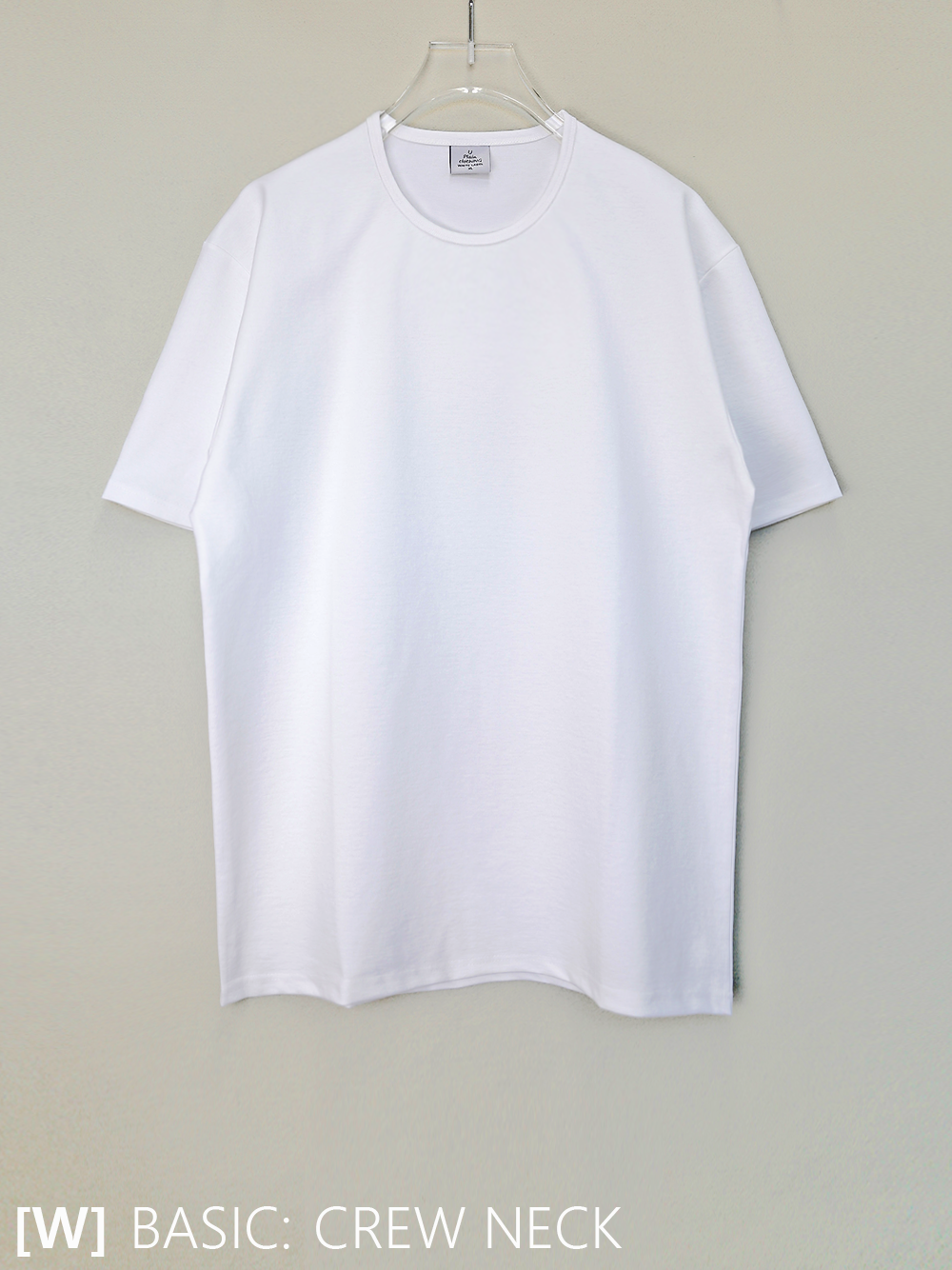 [화이트라벨] 레귤러핏 크루넥 티셔츠