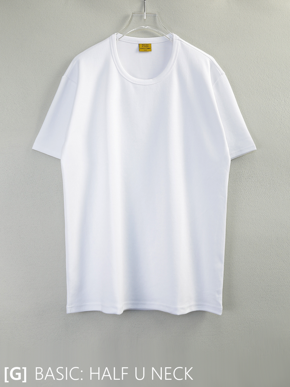 19-20ss [골드라벨] 레귤러핏 하프유넥 티셔츠 - 2color /마지막 재고 상품/